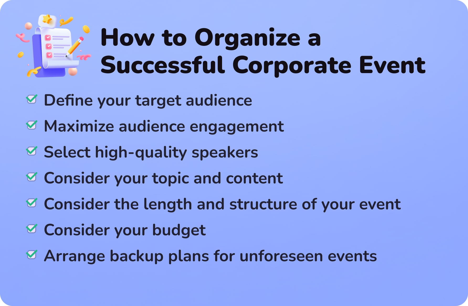 How to Organize a Successful Corporate Event