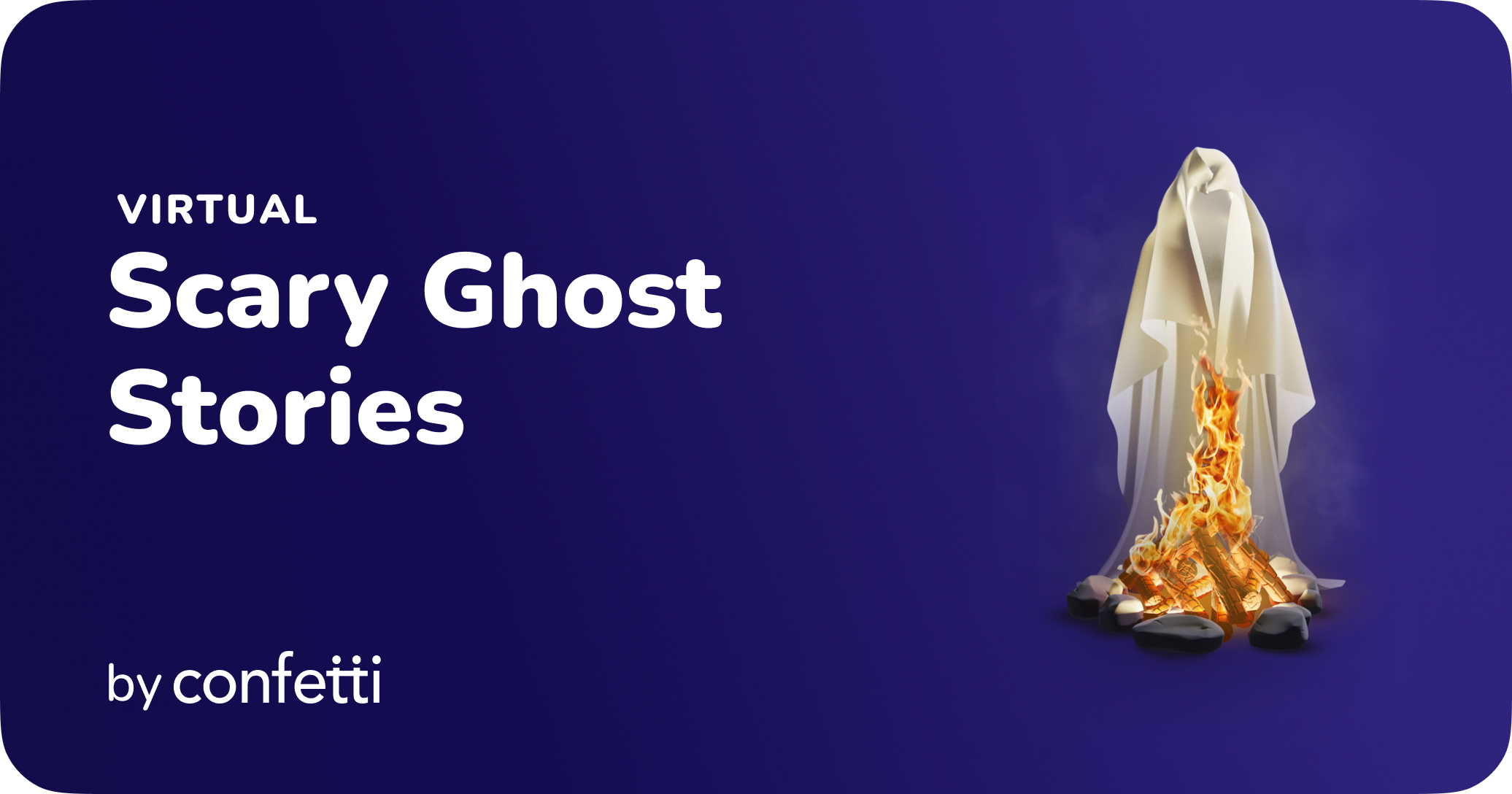 Virtual Scary Ghost Stories by Confetti for Fall Team Building Activities