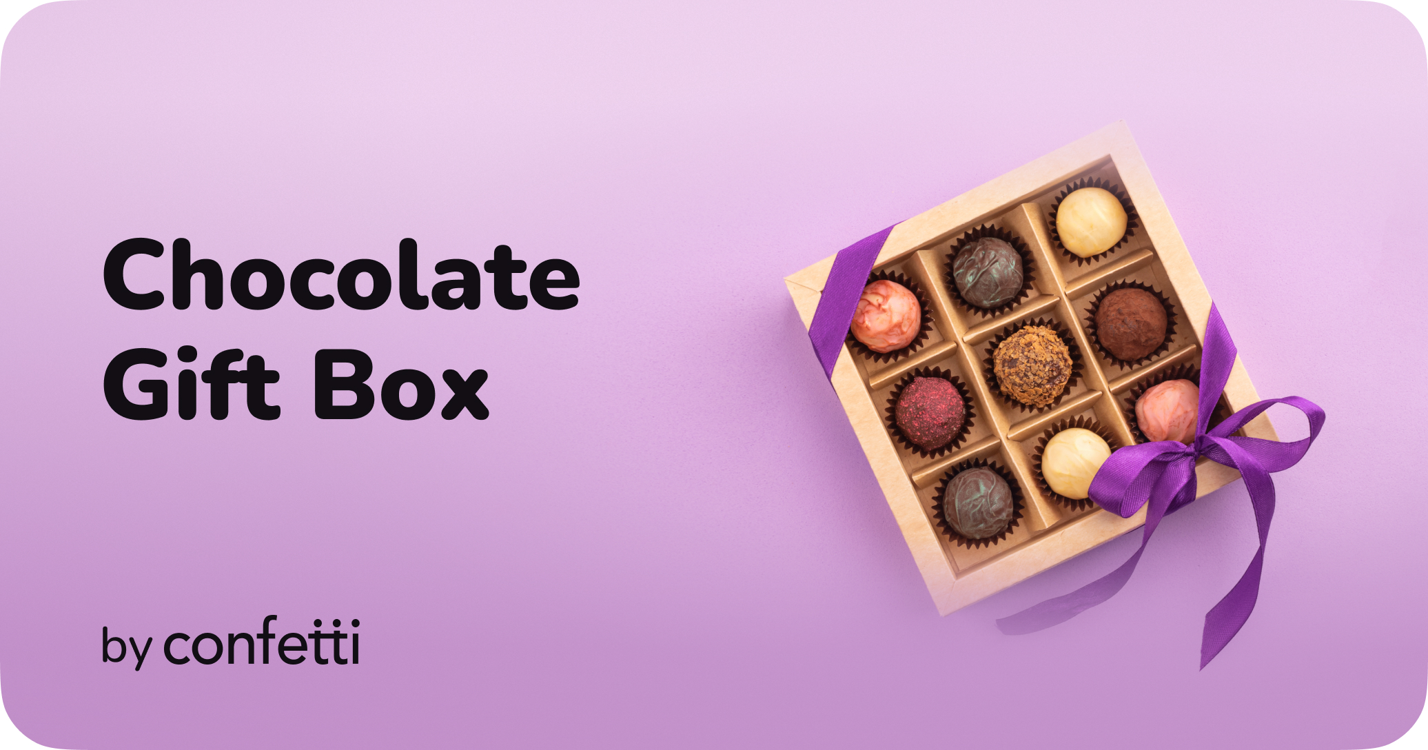 Chocolate Gift Box by Confetti for Boxx's Day Ideas