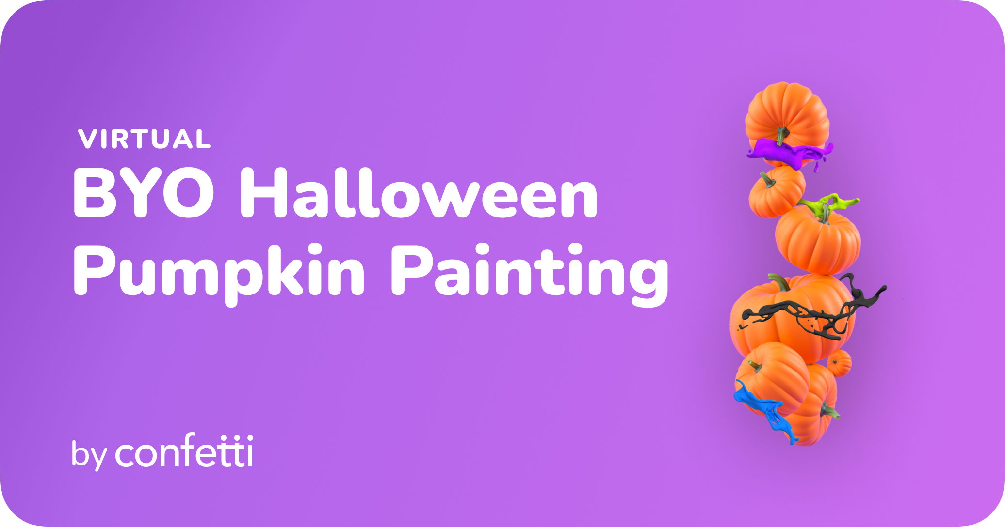 Virtual BYO Halloween Pumpkin Painting 