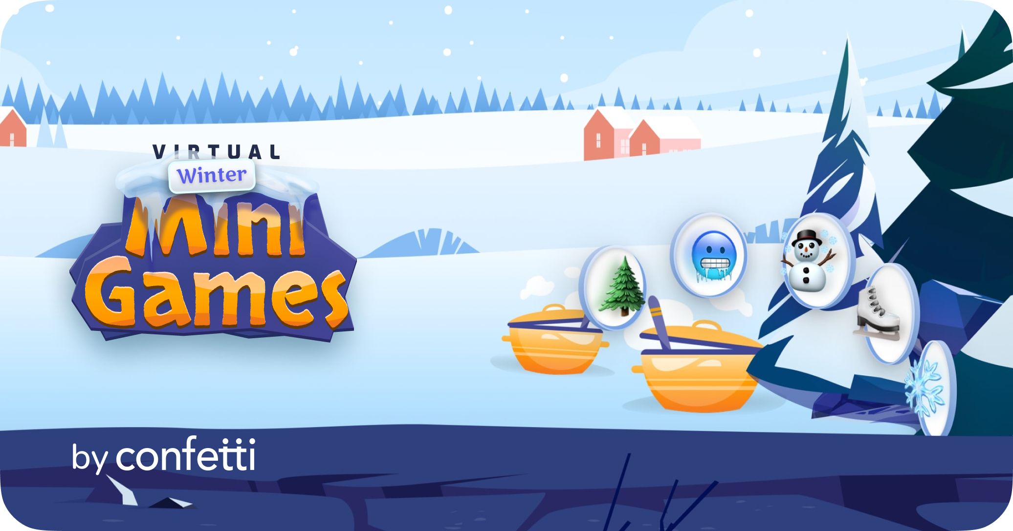 Virtual Winter Mini Games by Confetti for virtual holiday games