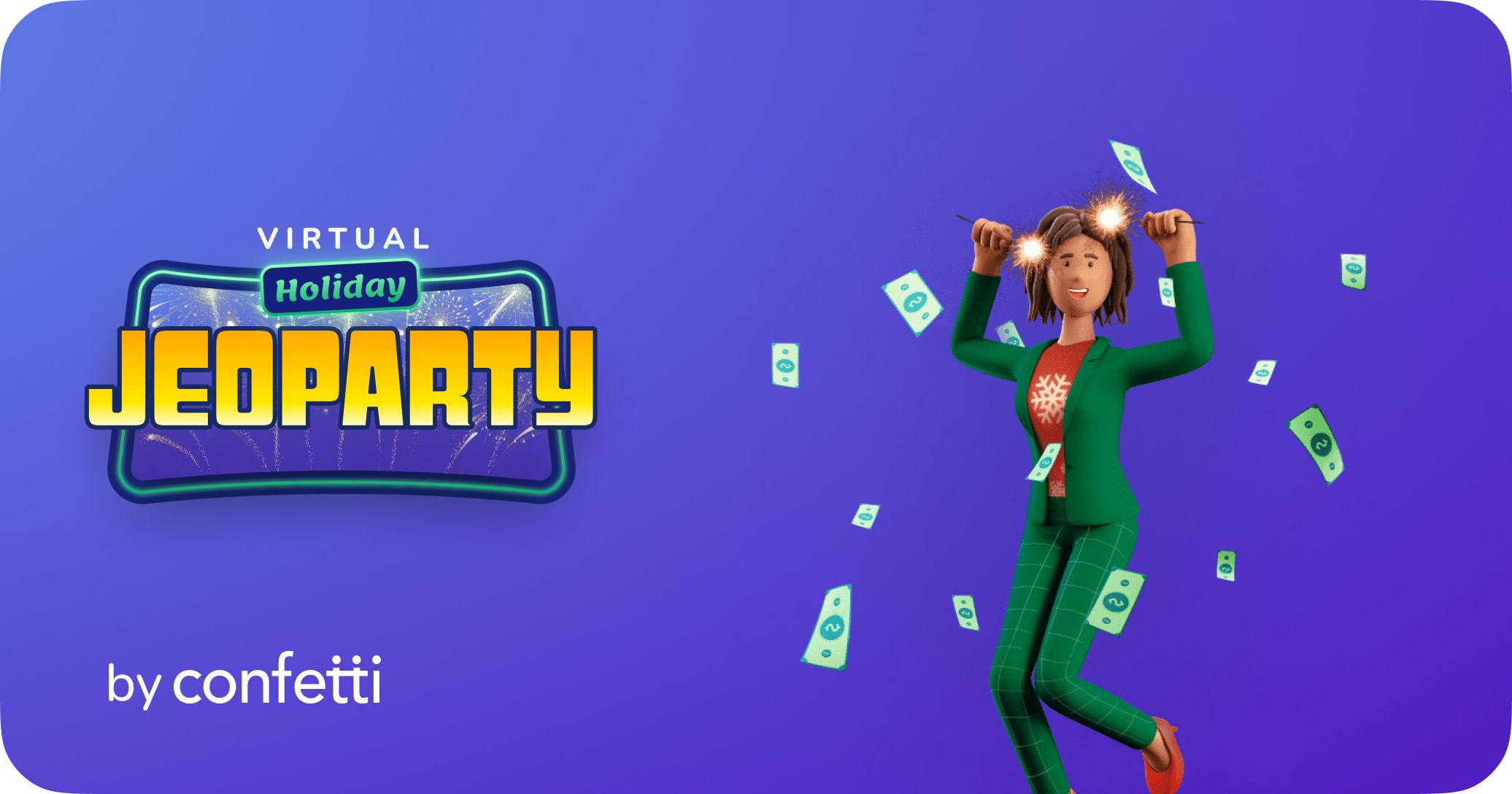 Virtual Holiday Jeoparty by confetti for Virtual Holiday Games