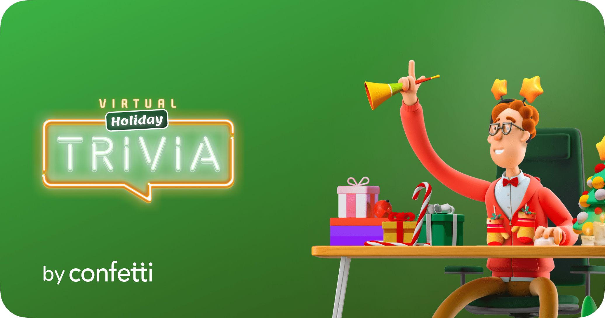 Virtual Holiday Trivia by Confetti for virtual holiday games