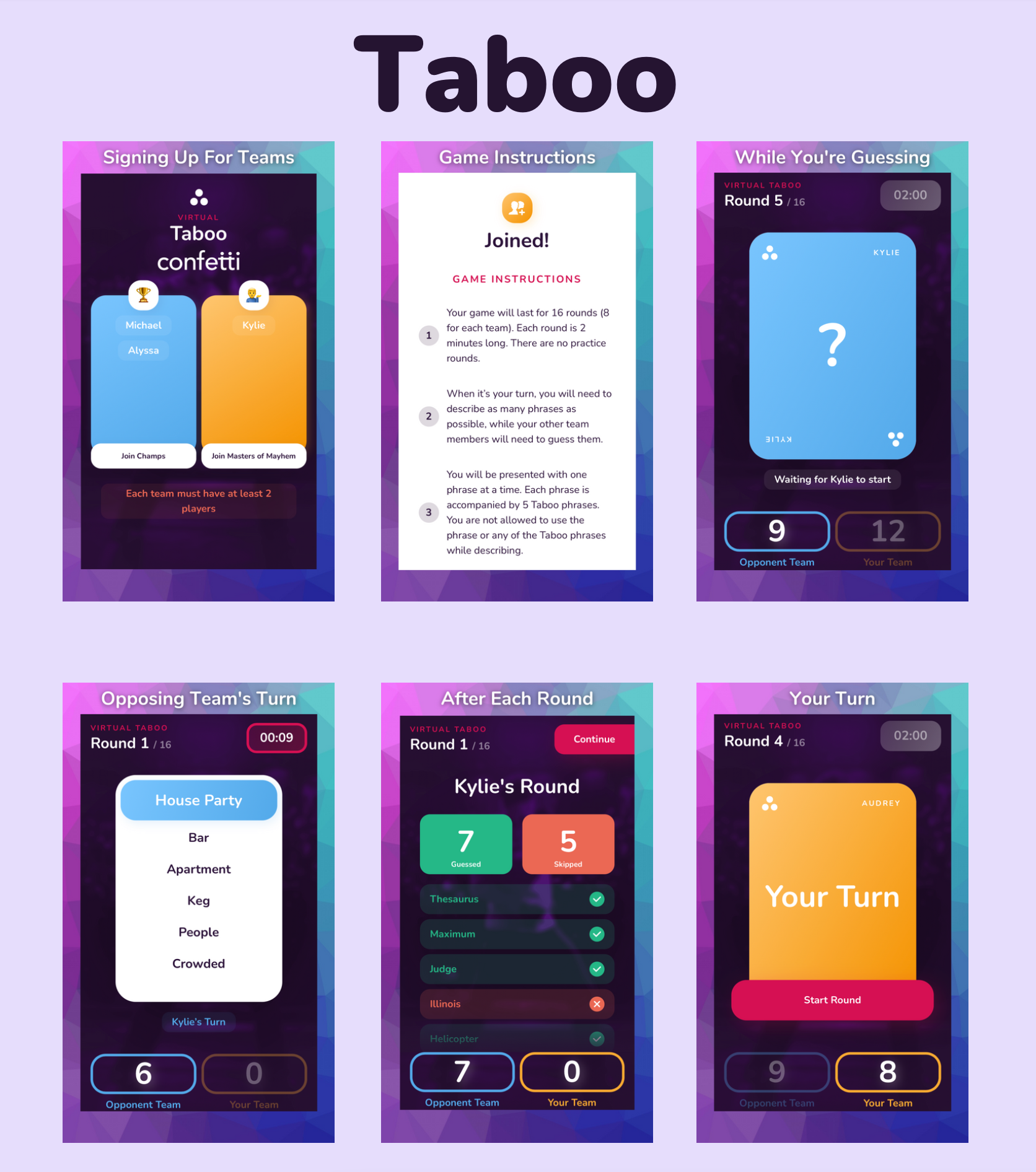 Taboo Screenshots