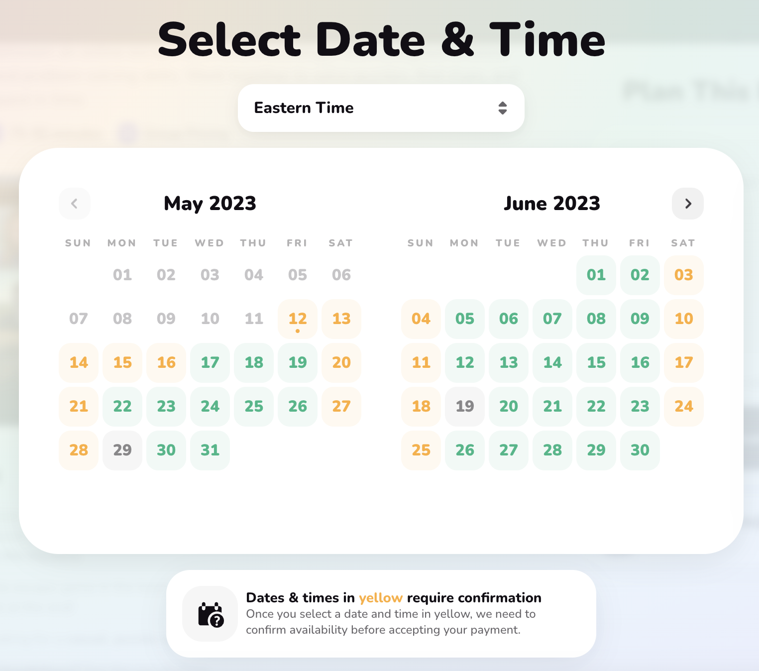 Date &amp; Time picker example for a game