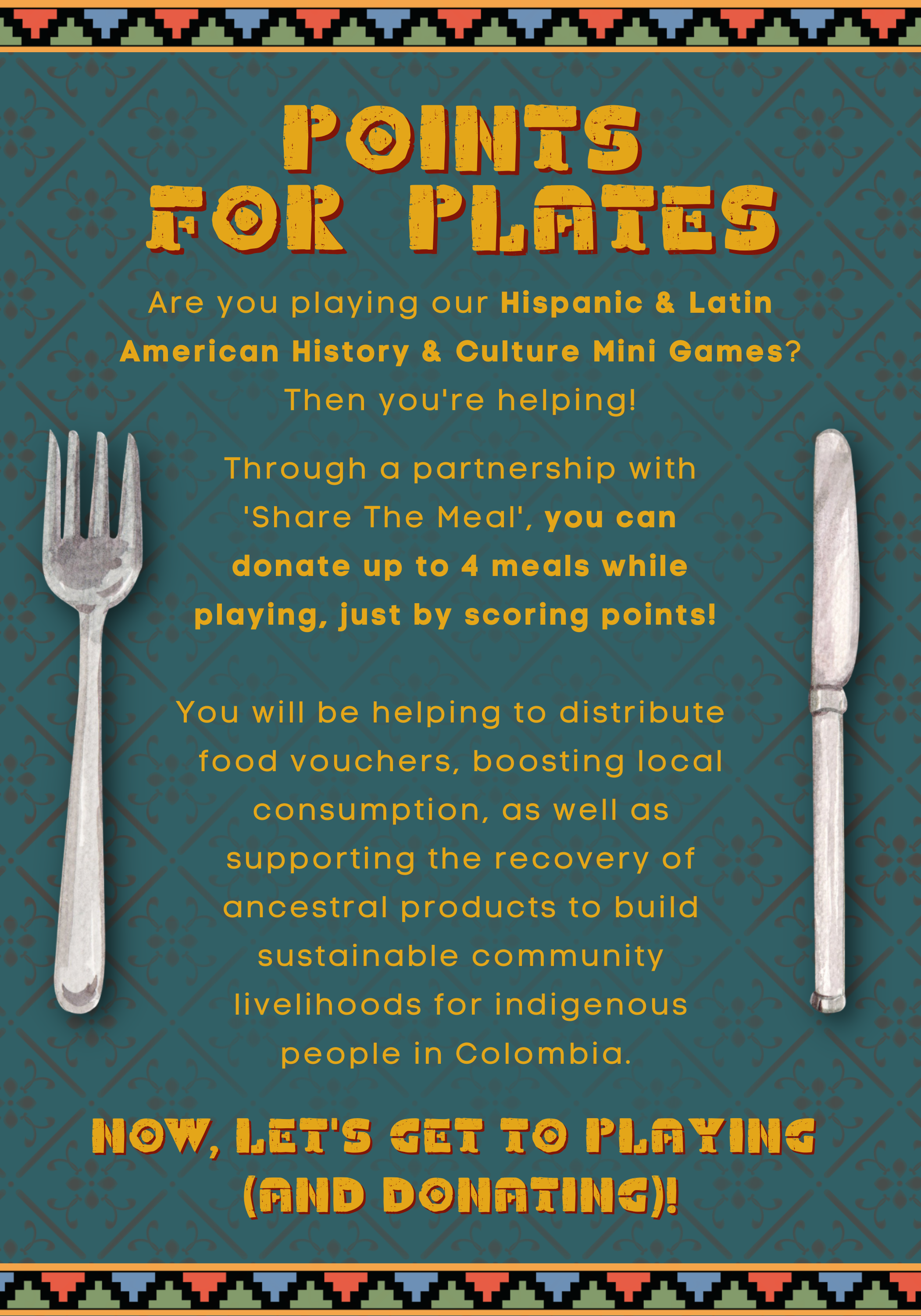 Hispanic & Latin American Mini Games Meal Program